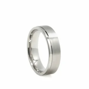 Anillos De Compromiso | LINEARGENT Anillo de compromiso de plata diseño mate