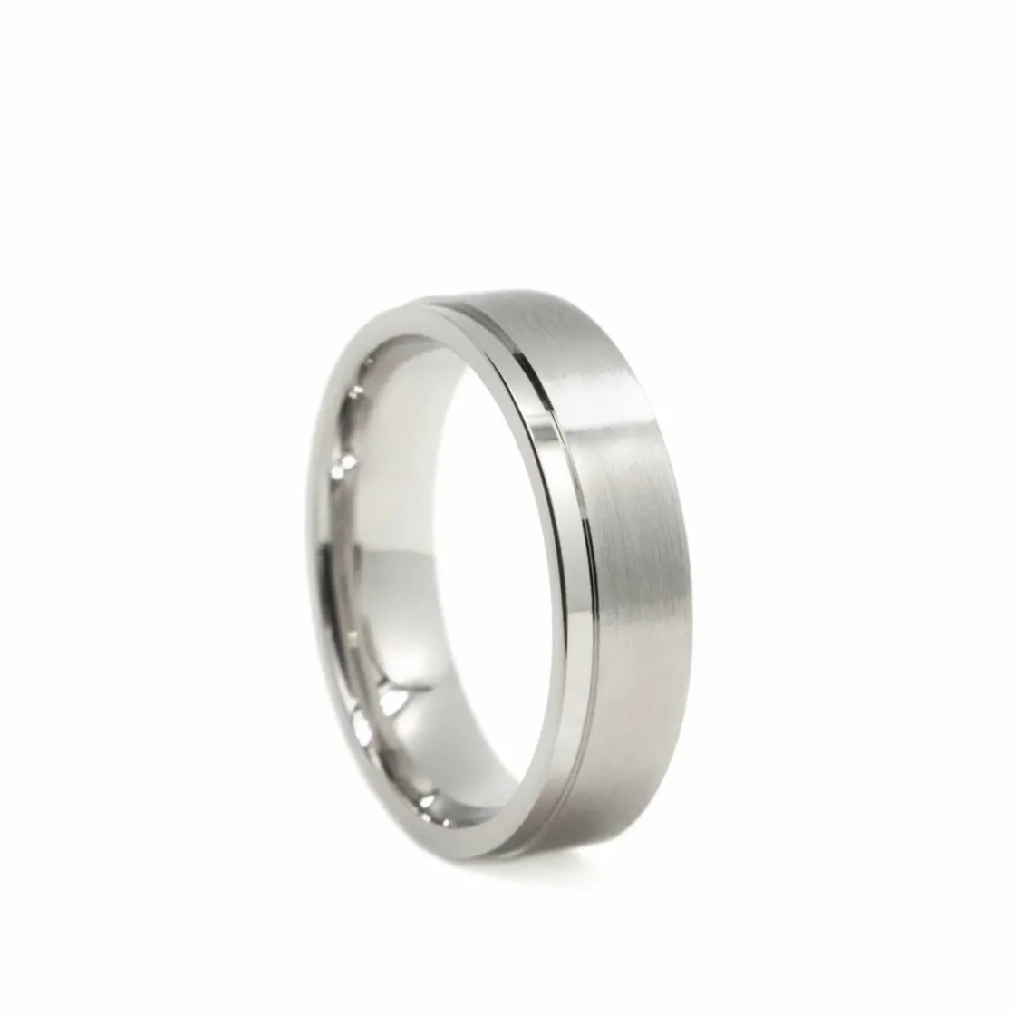 Anillos De Compromiso | LINEARGENT Anillo de compromiso de plata diseño mate