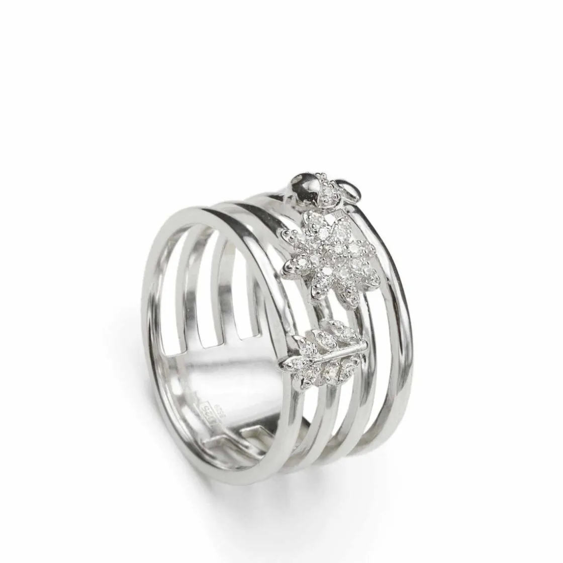 Anillos Anchos | LINEARGENT Anillos anchos de plata diseño naturaleza