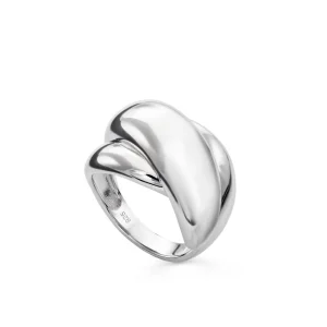 Anillos De Diseño | Anillos Anchos | LINEARGENT Anillos anchos diseño carriles envolventes y plata lisa
