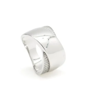 Anillos Grandes | Anillos Circonitas | LINEARGENT Anillos anchos diseño de bandas gruesas y circonitas