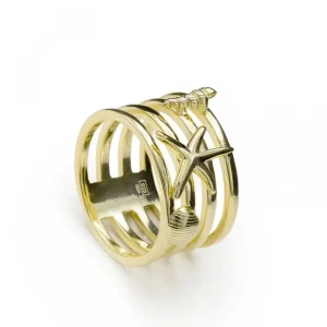 Anillos Anchos | LINEARGENT Anillos anchos diseño de motivos marinos