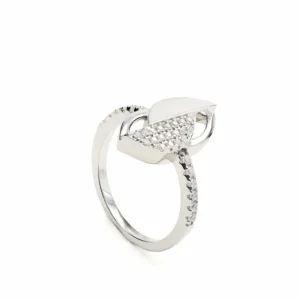 Anillos Circonitas | LINEARGENT Anillos circonitas diseño de hoja geométrica