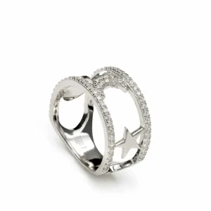 Anillos Circonitas | LINEARGENT Anillos circonitas diseño motivos de luna y estrella
