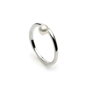 Anillos Con Perlas | Anillos Finos | LINEARGENT Anillos con perlas diseño fino y minimalista