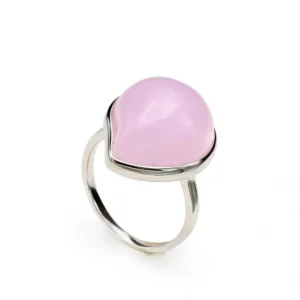 Anillos Con Piedras | LINEARGENT Anillos con piedras con motivo en forma de lágrima en rosa