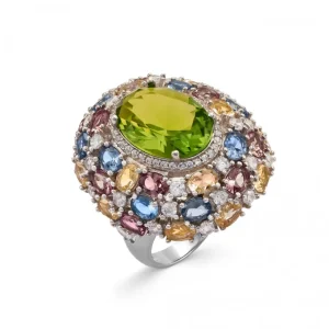 Anillos Con Piedras | LINEARGENT Anillos con piedras de colores en diferentes tonos