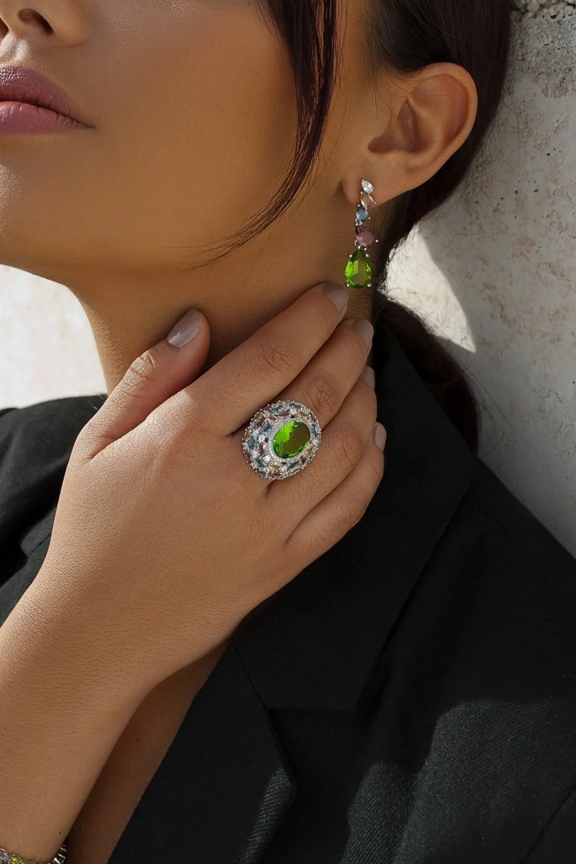 Anillos Con Piedras | LINEARGENT Anillos con piedras de colores en diferentes tonos