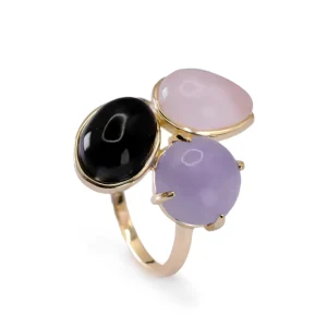 Anillos Con Piedras | LINEARGENT Anillos con piedras de plata en tonos morados