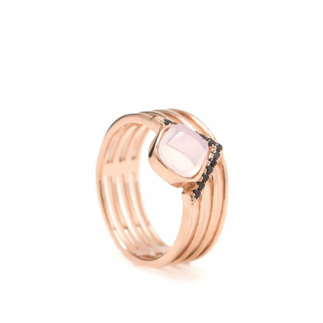 Anillos Con Piedras | Anillos Anchos | LINEARGENT Anillos con piedras diseño de rombo con circonitas