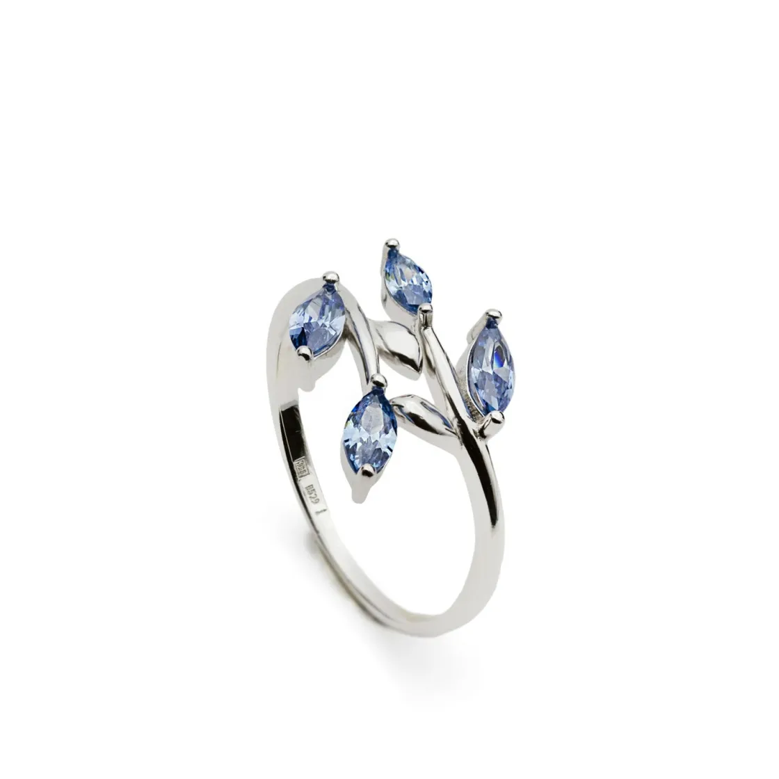Anillos Especiales | Anillos Con Piedras | LINEARGENT Anillos con piedras diseño garden tono azul