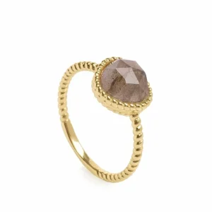 Anillos Pequeños | Anillos Con Piedras | LINEARGENT Anillos con piedras diseño labradorita irregular