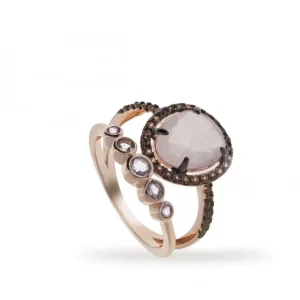 Anillos Con Piedras | LINEARGENT Anillos con piedras estilo doble sortija con circonitas