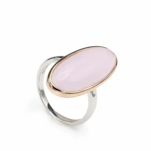 Anillos Con Piedras | Anillos Grandes | LINEARGENT Anillos con piedras motivo central ovalado en rosa