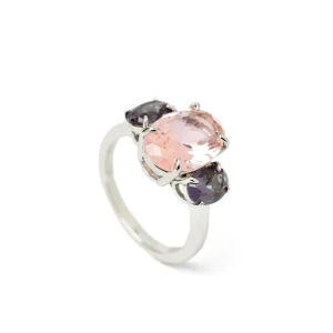 Anillos Especiales | Anillos Con Piedras | LINEARGENT Anillos con piedras talla oval tono rosa