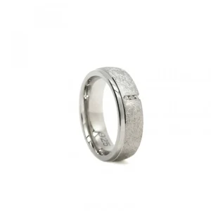 Anillos De Compromiso | LINEARGENT Anillos de compromiso diseño efecto hielo con circonitas