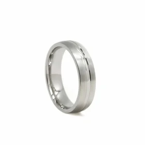 Anillos De Compromiso | LINEARGENT Anillos de compromiso diseño grueso doble nivel