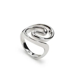 Anillos De Diseño | LINEARGENT Anillos de diseño líquido con curvas y ancho