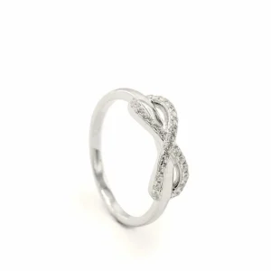 Anillos Especiales | Anillos Pequeños | LINEARGENT Anillos finos con circonitas diseño de infinito