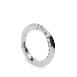 Anillos Pequeños | Anillos Finos | LINEARGENT Anillos finos de diseño envolvente con circonitas