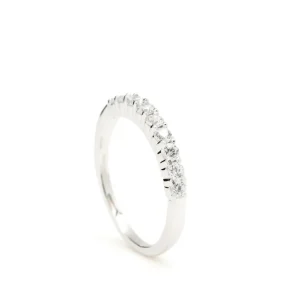 Anillos Pequeños | Anillos Finos | LINEARGENT Anillos finos de plata con circonita blanca básico