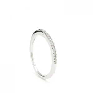 Anillos Especiales | Anillos Pequeños | LINEARGENT Anillos finos de plata con diseño de circonita