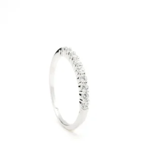 Anillos Especiales | Anillos Pequeños | LINEARGENT Anillos finos de plata con motivo de circonita blanca