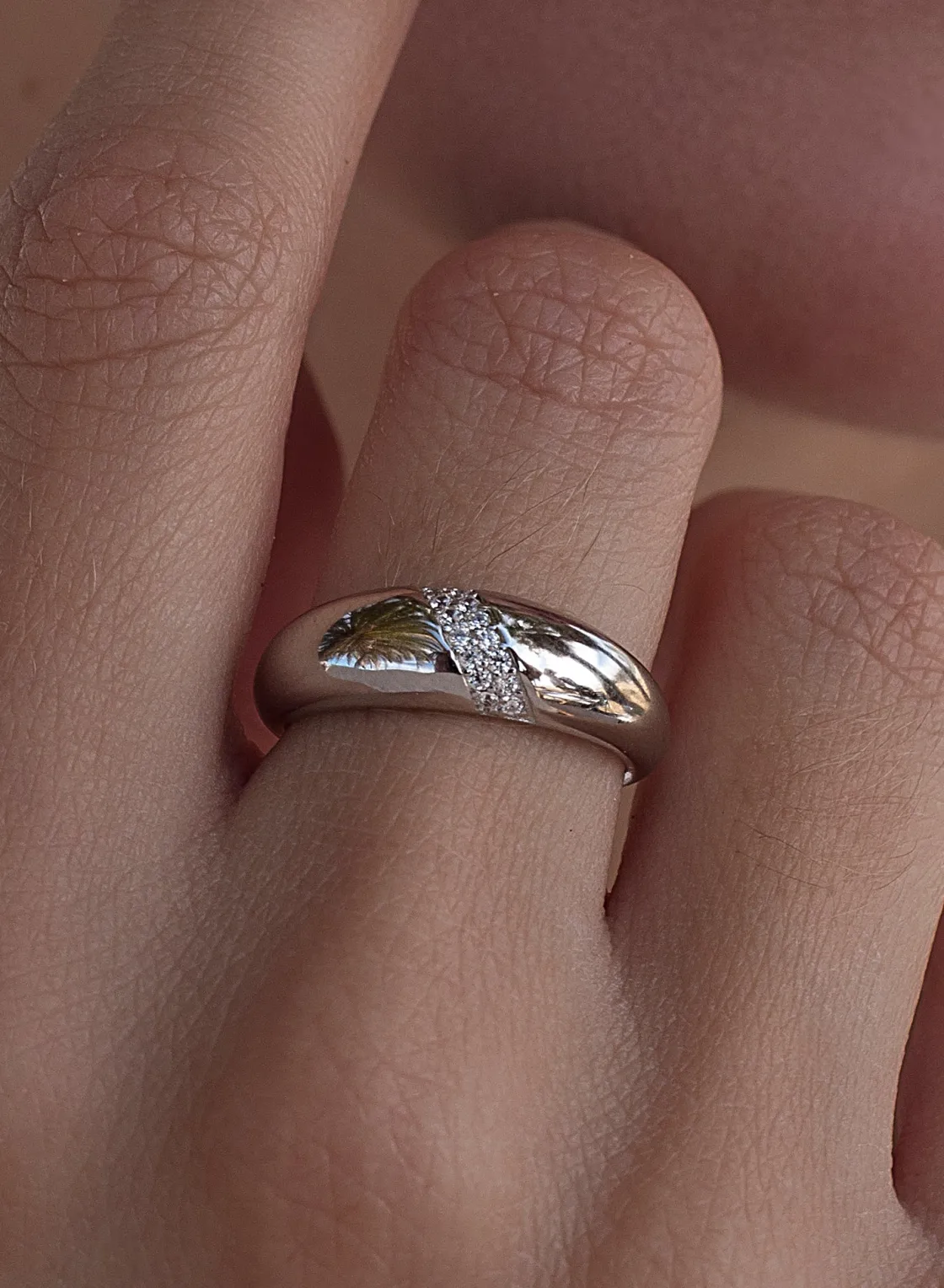 Anillos Circonitas | LINEARGENT Anillos finos de plata diseño banda de circonita