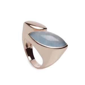 Anillos Con Piedras | LINEARGENT Anillos grandes con piedras naturales diseño abierto