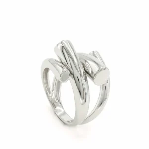 Anillos De Diseño | Anillos Grandes | LINEARGENT Anillos grandes en plata diseño grueso y entrelazado
