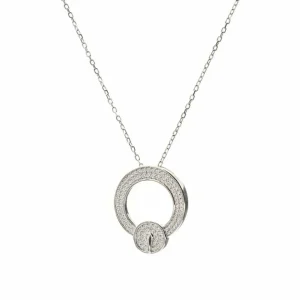 Colgante Brillante | LINEARGENT Colgante brillante diseño de hebilla circular