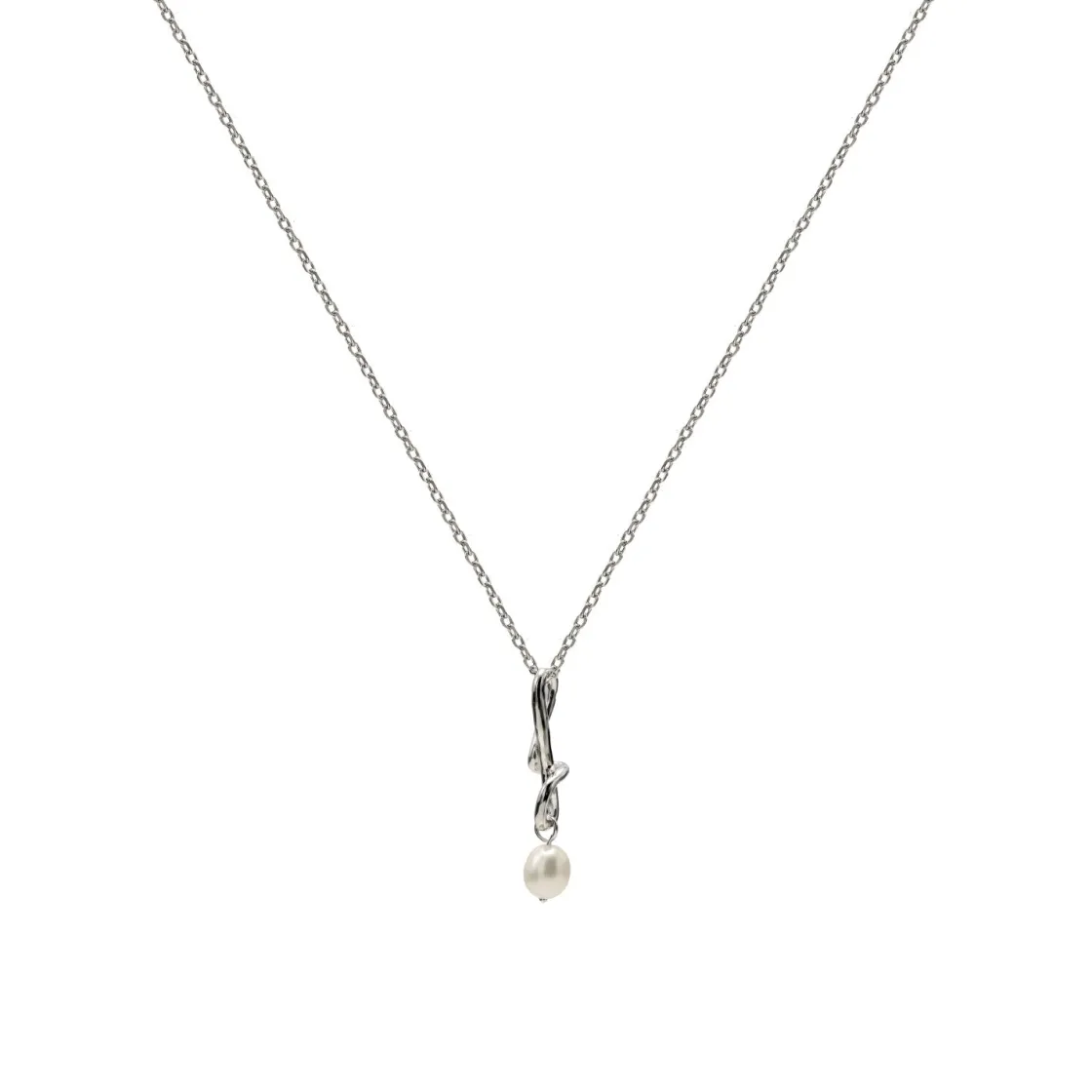 Colgante Perlas | LINEARGENT Colgante perlas de plata diseño geométrico