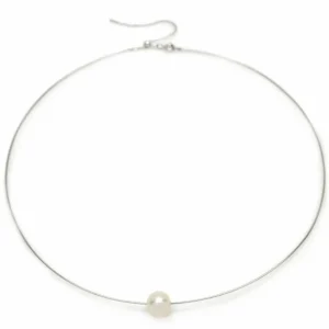 Colgante Perlas | LINEARGENT Colgante perlas en plata diseño rígido