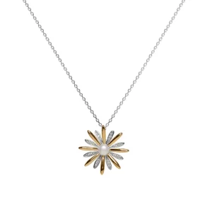 Colgantes Bicolor | LINEARGENT Colgantes bicolor de plata con diseño floral