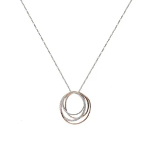 Colgantes Bicolor | LINEARGENT Colgantes bicolor diseño círculos entrelazados
