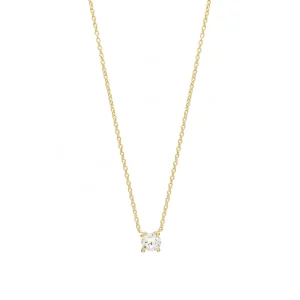 Colgantes Pequeños | Colgante Brillante | LINEARGENT Colgantes pequeños con circonitas bañados en oro