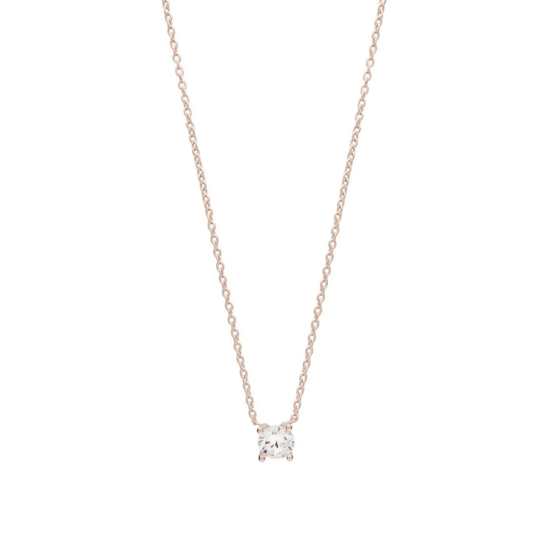 Colgantes Pequeños | Colgante Brillante | LINEARGENT Colgantes pequeños con circonitas bañados en oro rosa