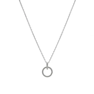 Colgantes Pequeños | LINEARGENT Colgantes pequeños de plata diseño circular circonitas