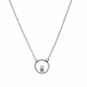 Colgantes Pequeños | LINEARGENT Colgantes pequeños de plata diseño circulo con circonitas