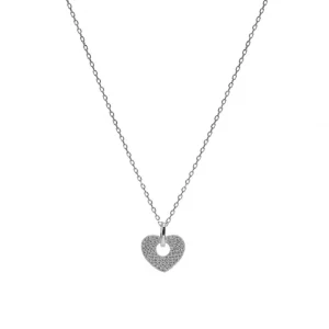 Colgantes Pequeños | LINEARGENT Colgantes pequeños de plata diseño corazón circonitas