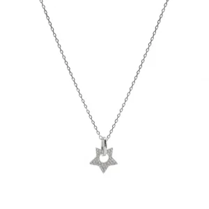 Colgantes Pequeños | LINEARGENT Colgantes pequeños de plata diseño estrella circonitas