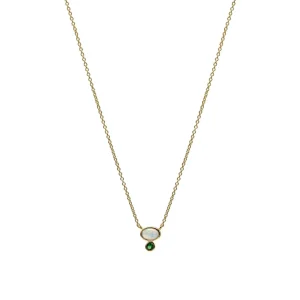 Colgantes Pequeños | Collares Cortos | LINEARGENT Colgantes pequeños de plata diseño ópalo y aventurina
