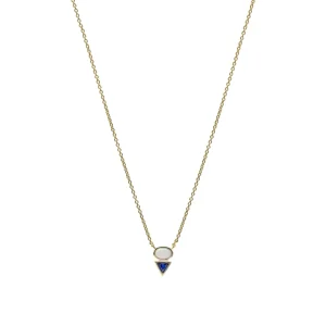 Colgantes Pequeños | Collares Cortos | LINEARGENT Colgantes pequeños de plata diseño ópalo y zafiro