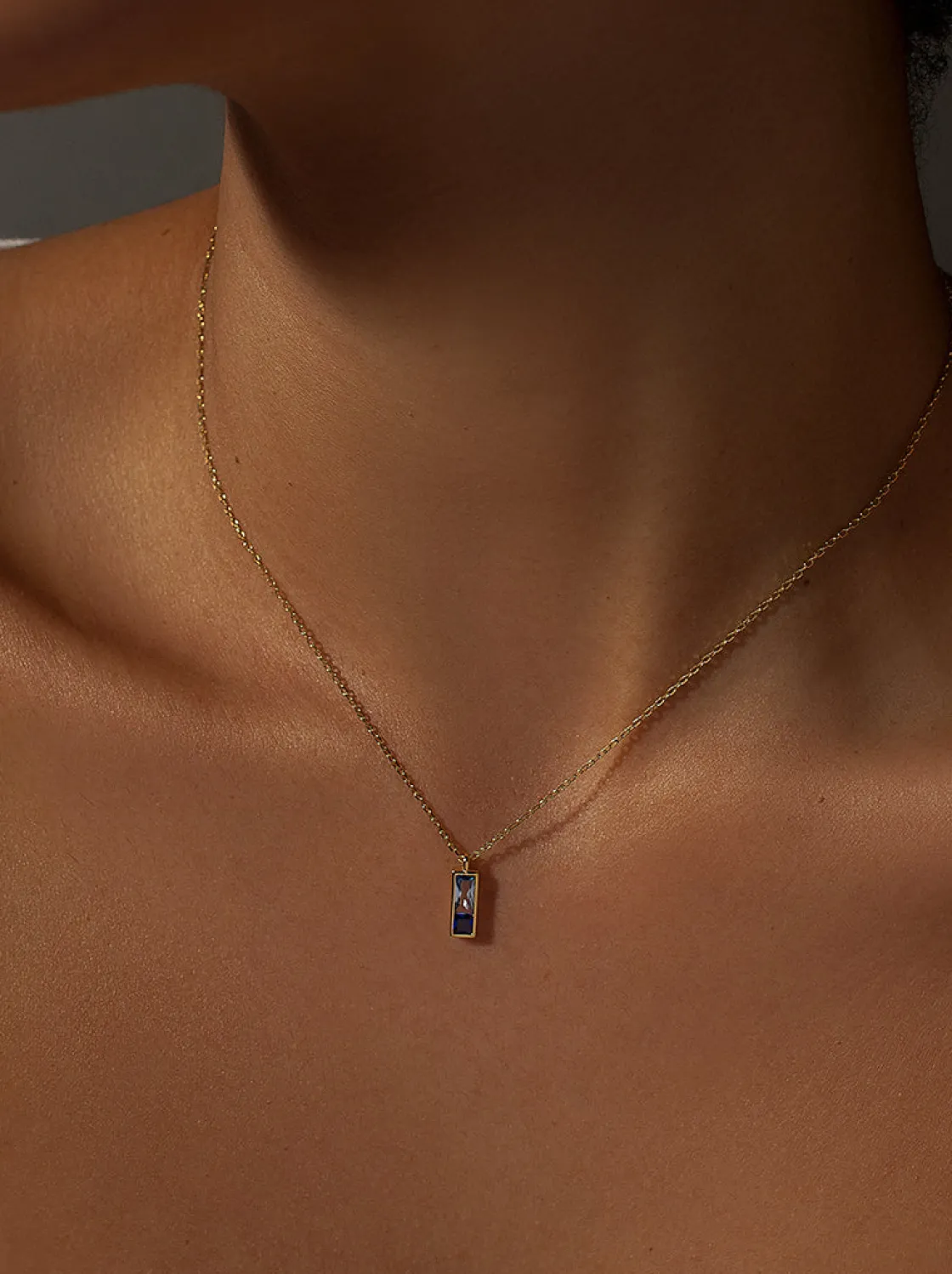 Colgantes Pequeños | Collares Cortos | LINEARGENT Colgantes pequeños de plata diseño tonos azules