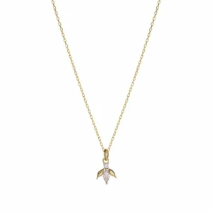 Colgantes Pequeños | LINEARGENT Colgantes pequeños de plata dorado diseño mosca