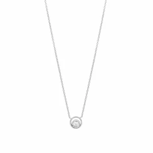 Colgantes Pequeños | Colgante Brillante | LINEARGENT Colgantes pequeños de plata motivo circular