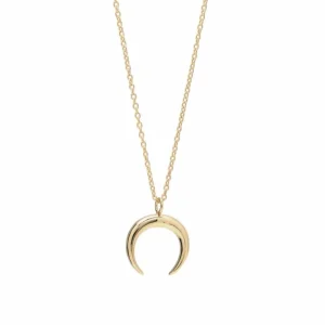 Colgantes Pequeños | LINEARGENT Colgantes pequeños diseño cuerno bañado en oro