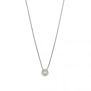 Colgantes Pequeños | Colgante Brillante | LINEARGENT Colgantes pequeños diseño de circonita central