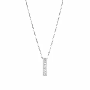 Colgantes Pequeños | Colgante Brillante | LINEARGENT Colgantes pequeños diseño rectangular brillante