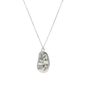 Collares Plata Originales | Colgantes Plata Grandes | LINEARGENT Colgantes plata originales diseño cóncavo regular